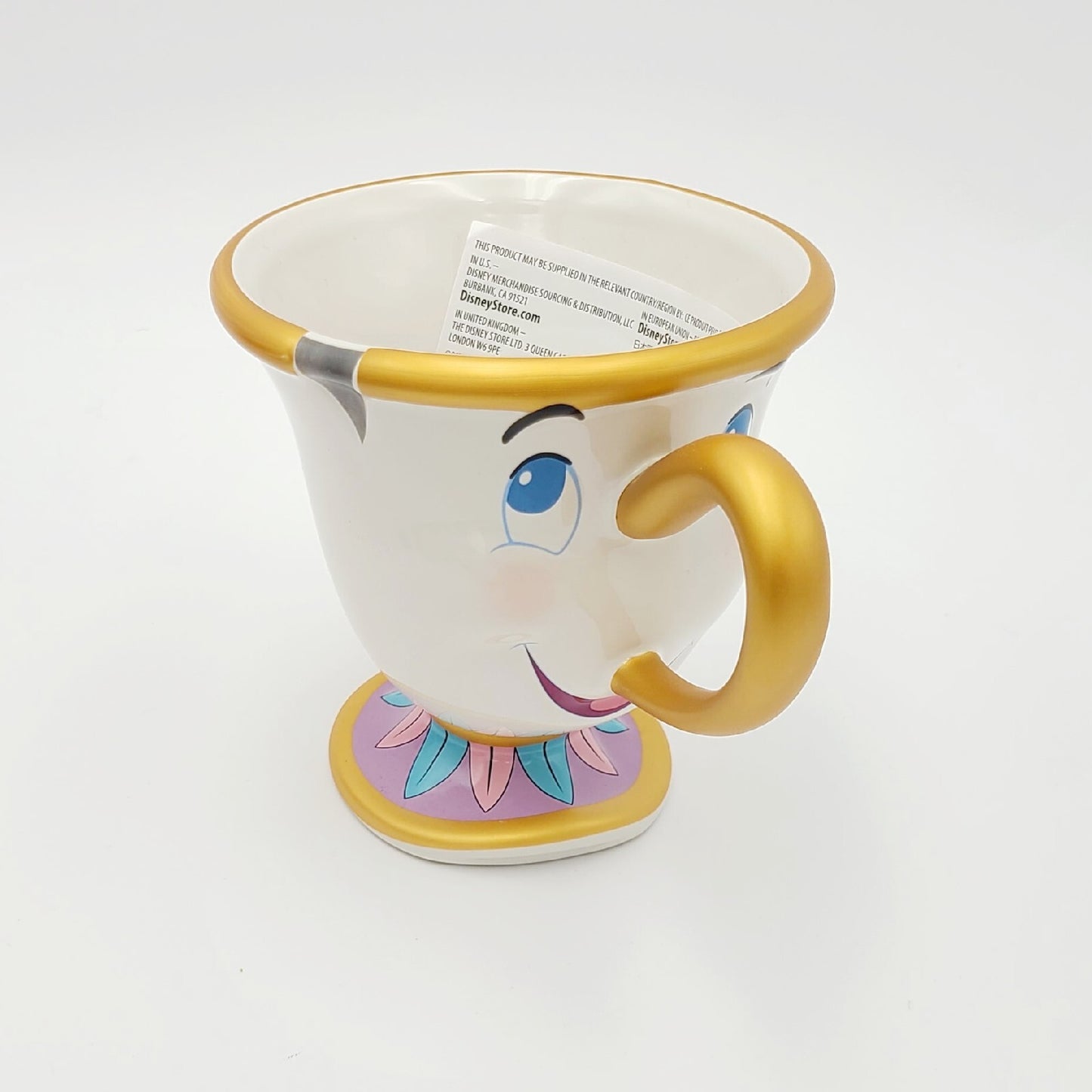 *CHIP Mug* Walt Disney World Parks Beauty & the Beast Tea Cup Ceramic Coffee NEW