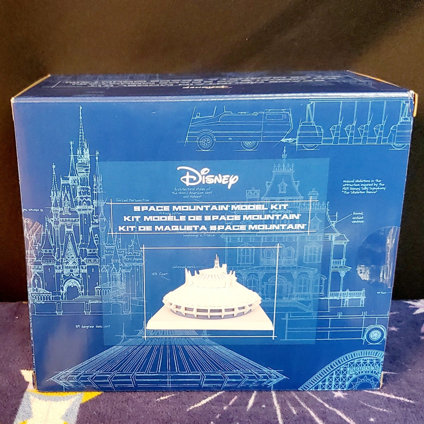 2022 Disney Parks Space Mountain Model Kit Build & Display 27 Pieces New