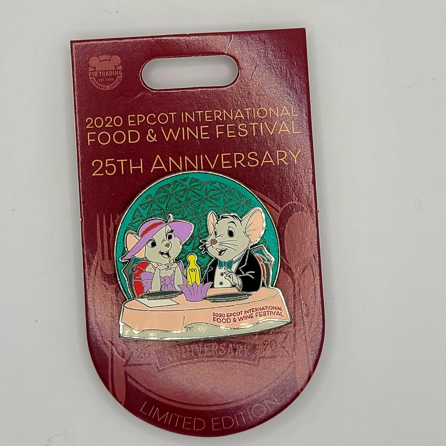 *3 Pin Set* Disney Parks 2020 EPCOT Food & Wine Festival LE Rescuers Alice Fairy