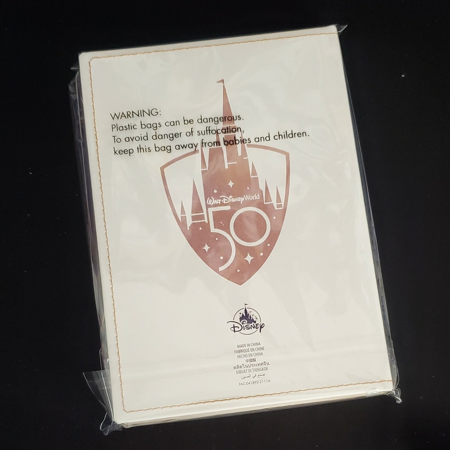 2021 Walt Disney World Parks 50th Anniversary Cinderella Castle Notebook Journal