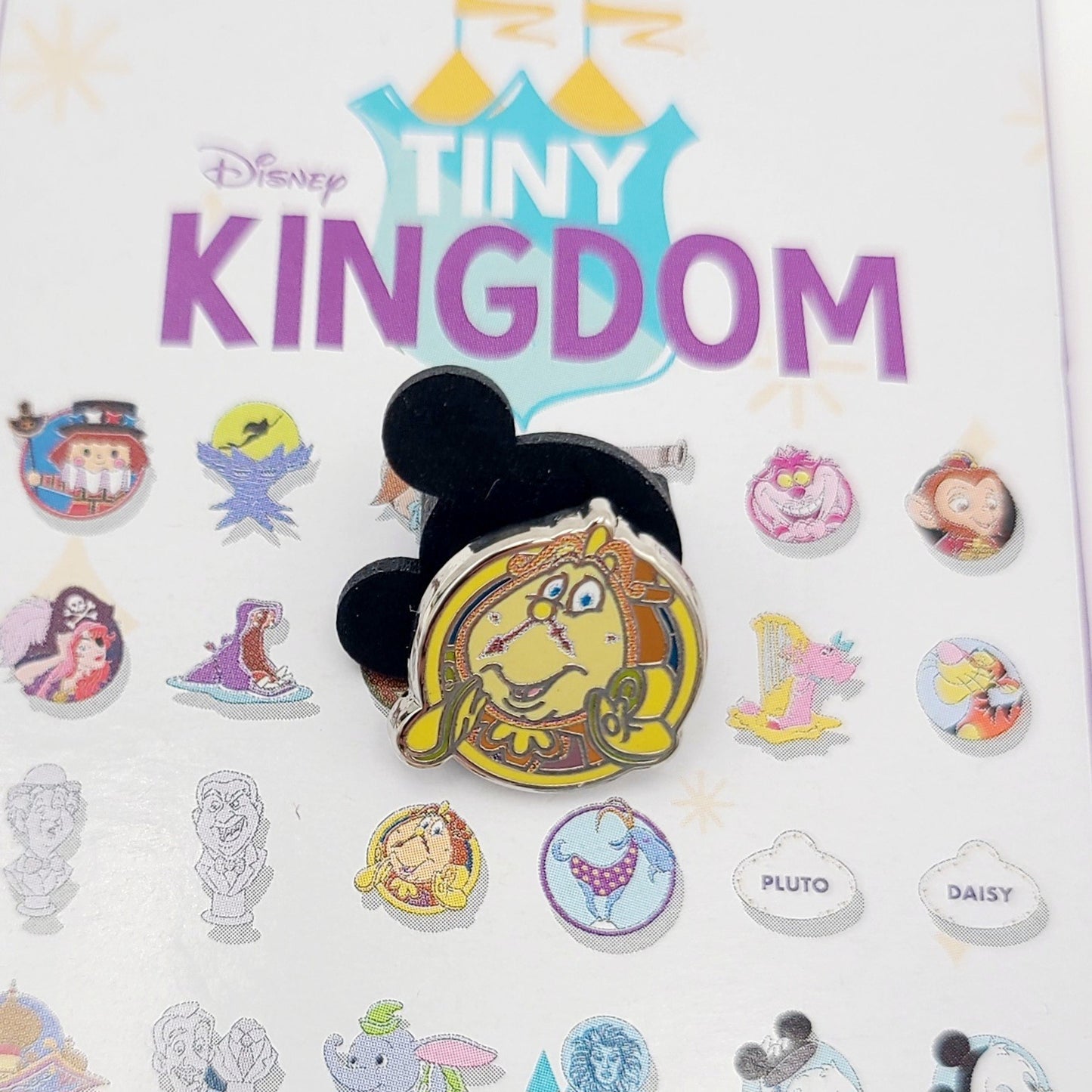 2022 Disney Parks Tiny Kingdom 3rd Edition Series 3 Pin Cogsworth Beauty & Beast