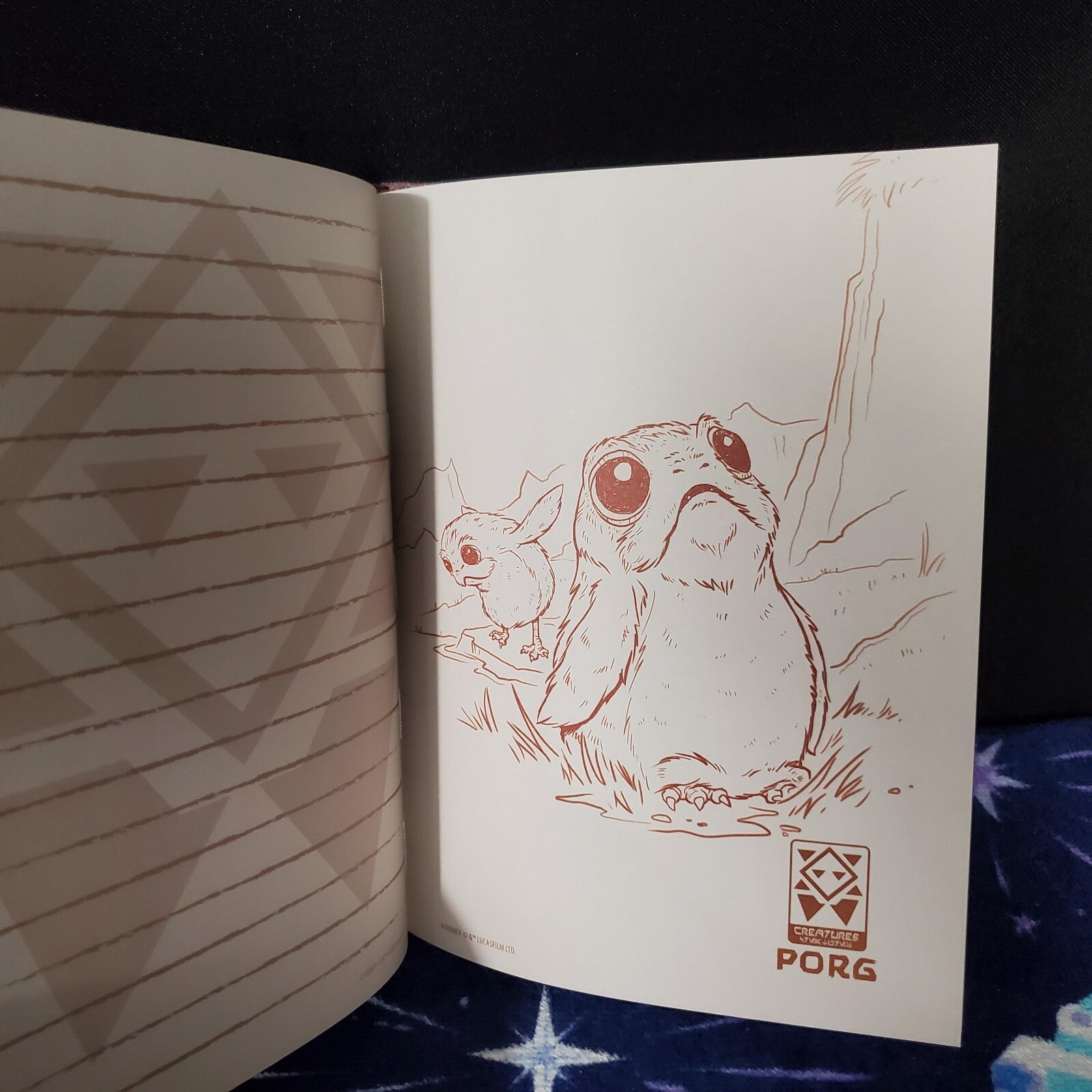 Disney Parks Creatures Notebook Journal Book Star Wars Galaxy's Edge Bantha Gorg