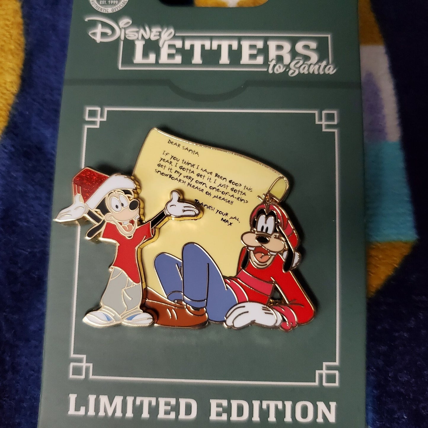 *4 Pin Set* 2021 Disney Parks Christmas Letters To Santa Pooh Jack Goofy Donald