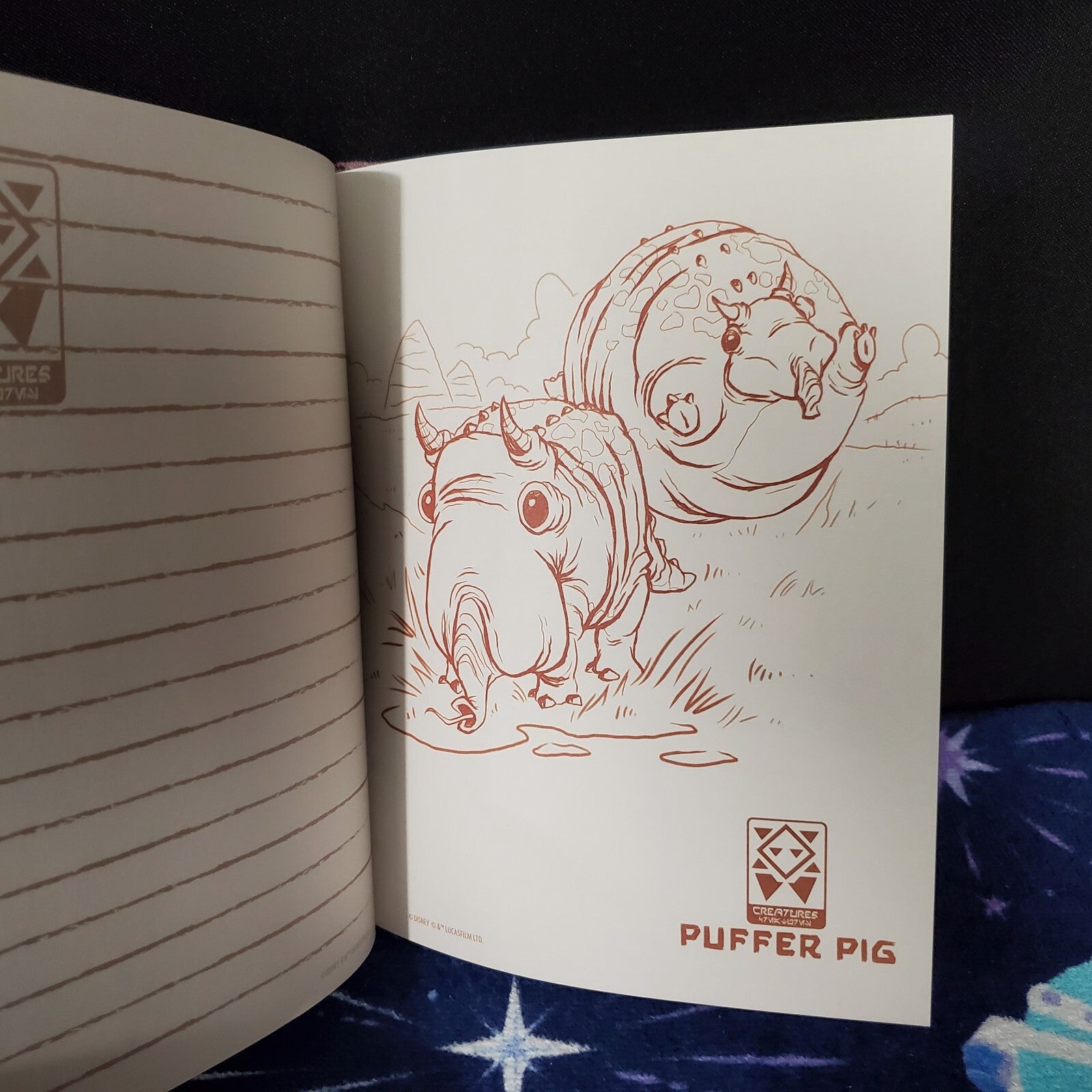 Disney Parks Creatures Notebook Journal Book Star Wars Galaxy's Edge Bantha Gorg