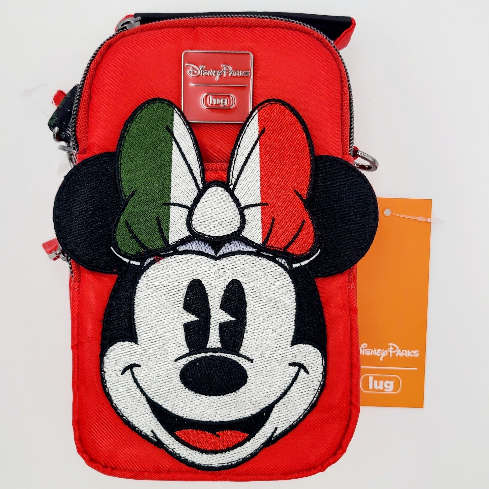 2024 Disney Parks Epcot Italy Minnie Mouse Face Lug Mini Skeeter Crossbody Bag