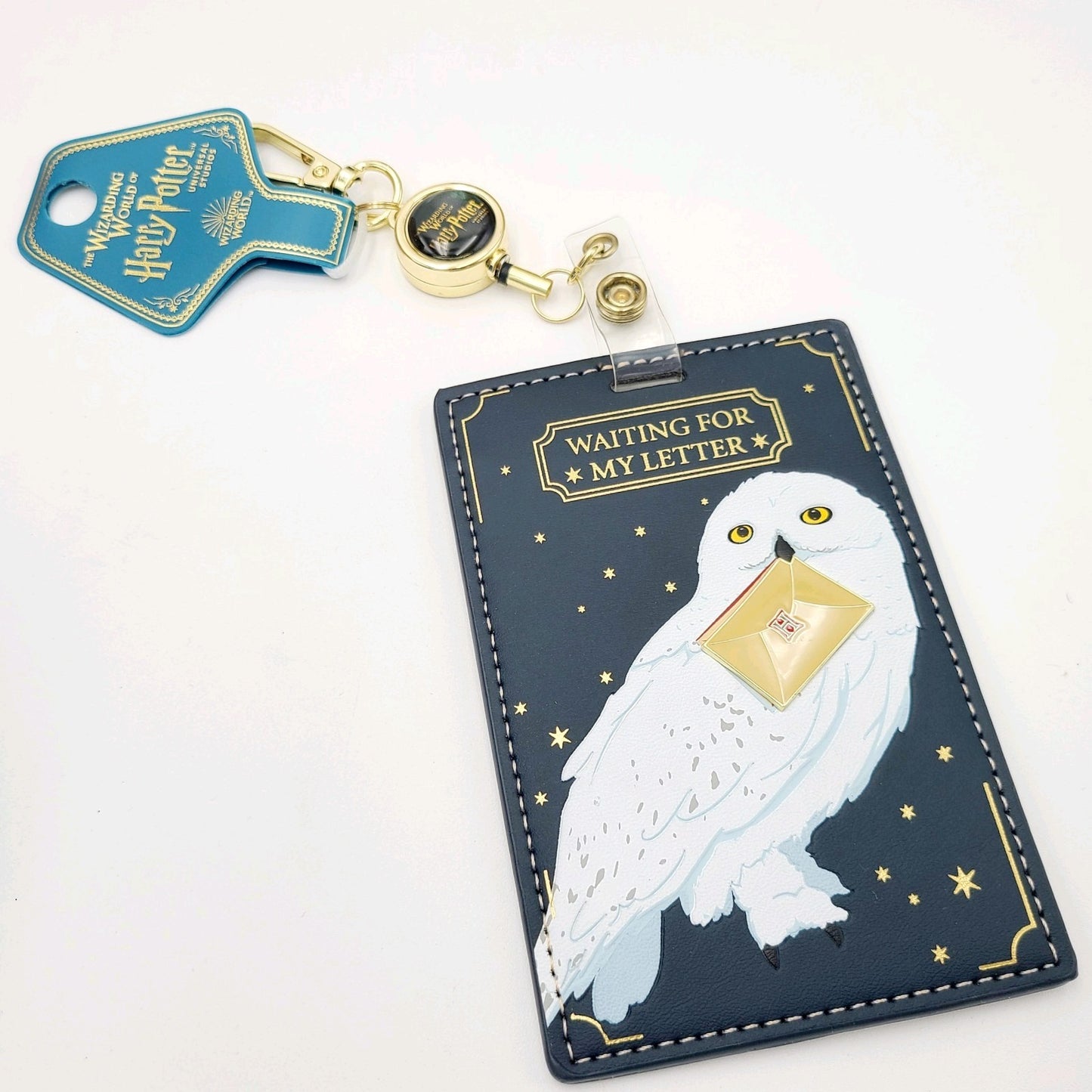 *Owl Backpack Tumbler ID Badge* Universal Harry Potter Hedwig Waiting My Letter