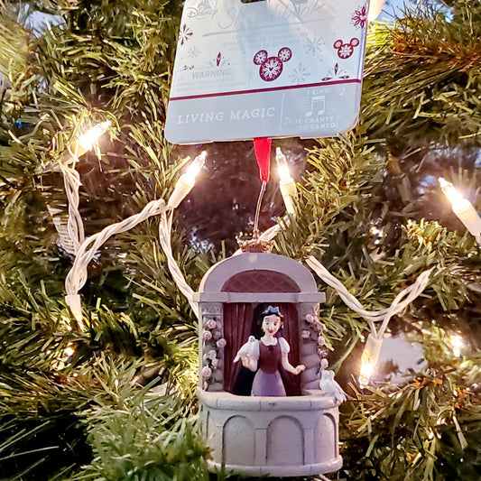 Disney Snow White MUSICAL Living Magic Sketchbook Ornament New with Tag NWT