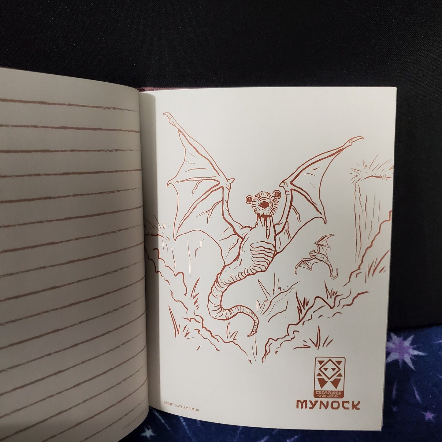 Disney Parks Creatures Notebook Journal Book Star Wars Galaxy's Edge Bantha Gorg
