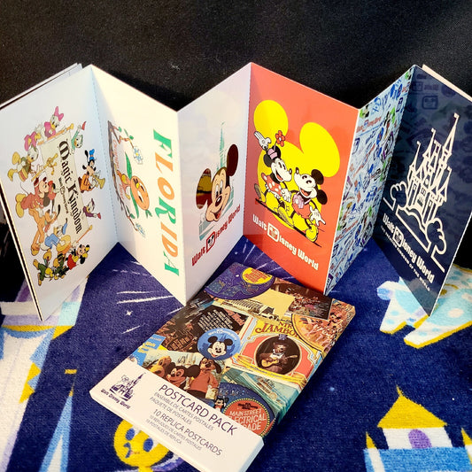 NEW 2021 Disney Parks Retro Vault Collection 10 Postcard Set 50th Anniversary