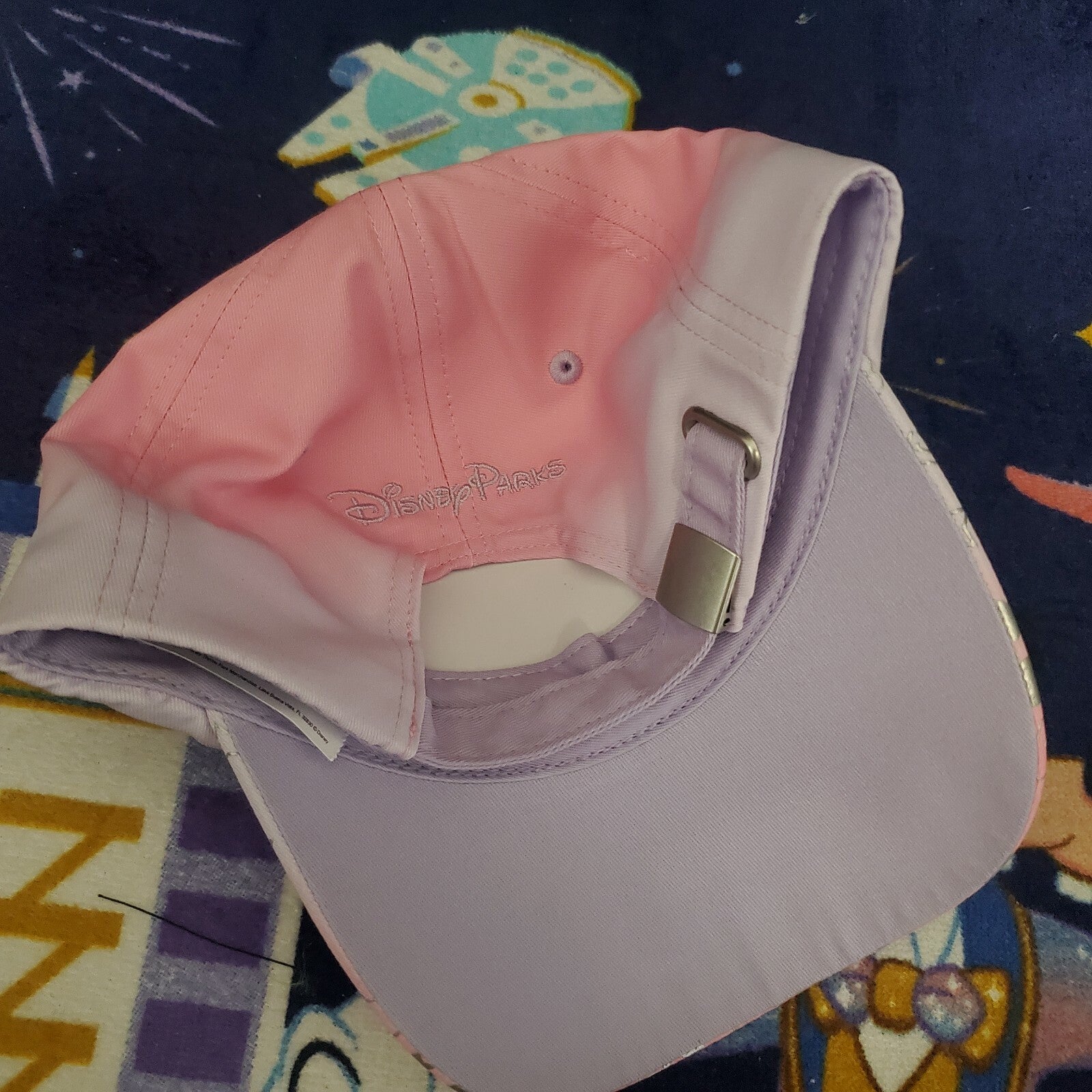 NEW Disney Parks Mickey Mouse Ears Pink Sequins Bling Jeweled Baseball Cap Hat