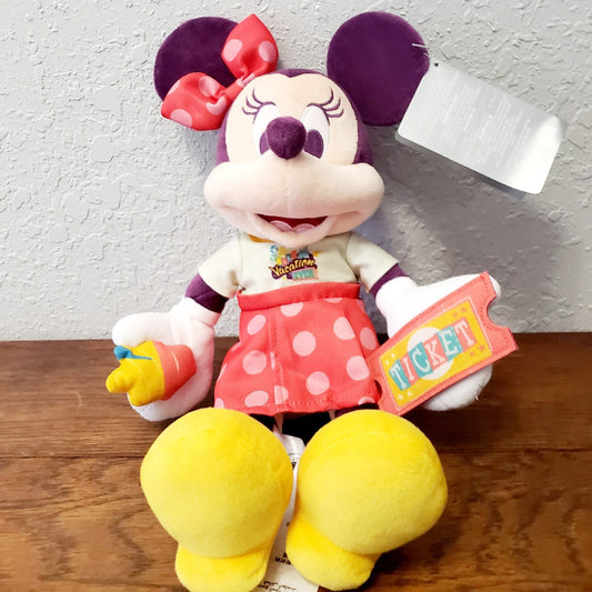 2023 Walt Disney World Play In The Park Minnie Mouse 14” Plush Stuffed Animal