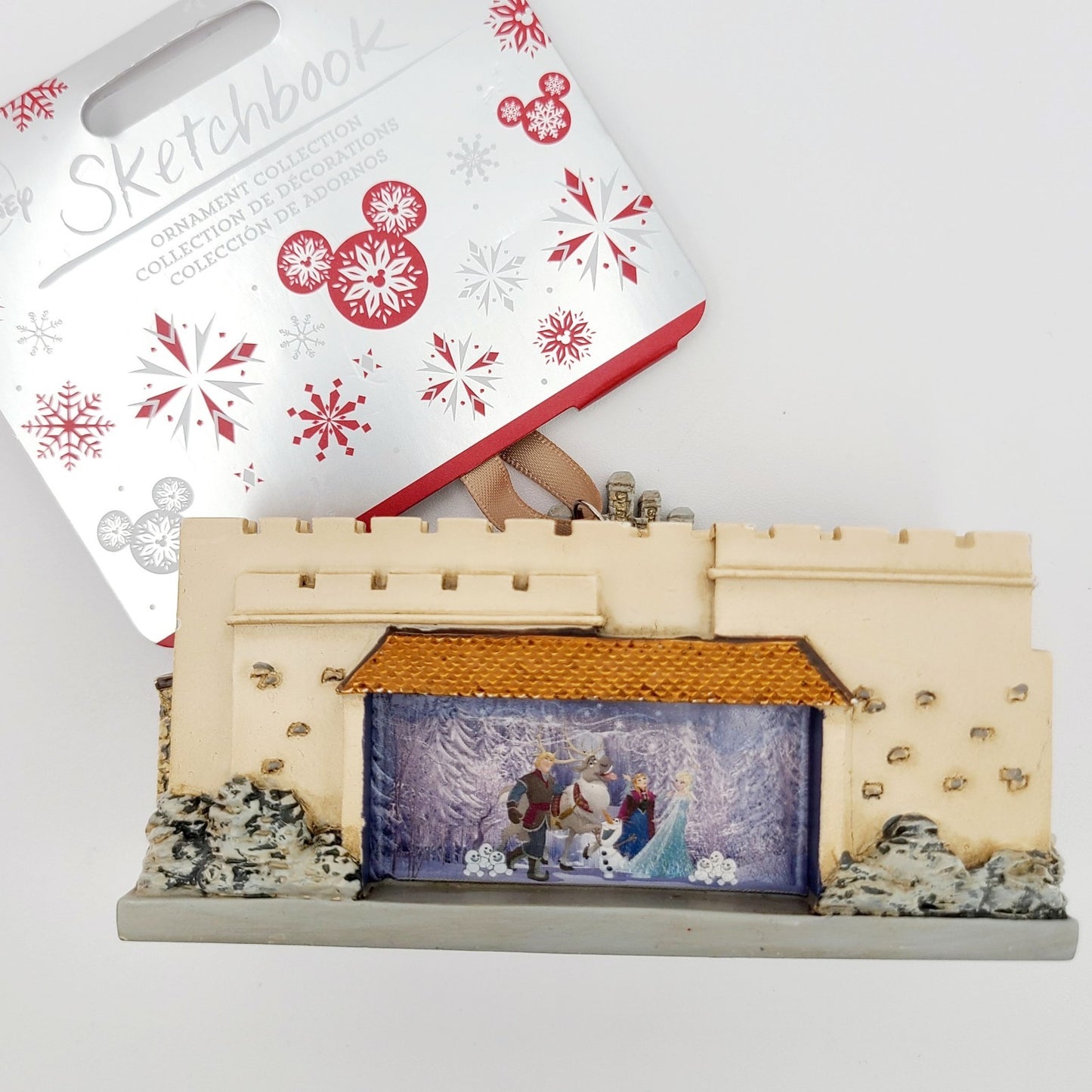 NEW Disney Parks EPCOT Norway Pavilion Frozen Ride Sketchbook Ornament Elsa Anna