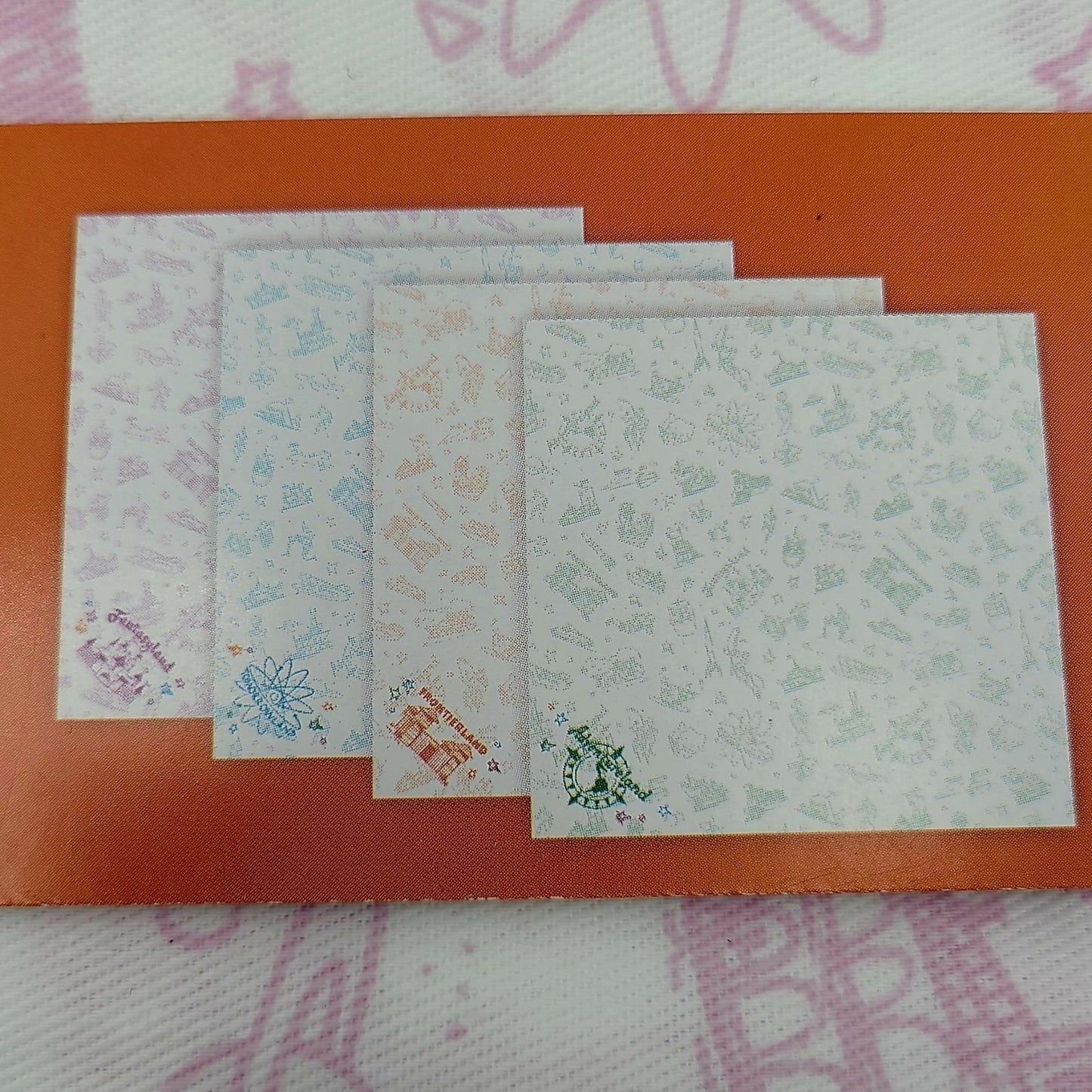 *Napkins Set of 4* Walt Disney World Icons Park Maps & Brochures Fantasyland NEW