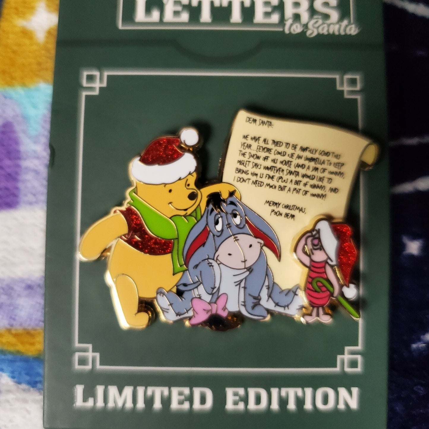*4 Pin Set* 2021 Disney Parks Christmas Letters To Santa Pooh Jack Goofy Donald