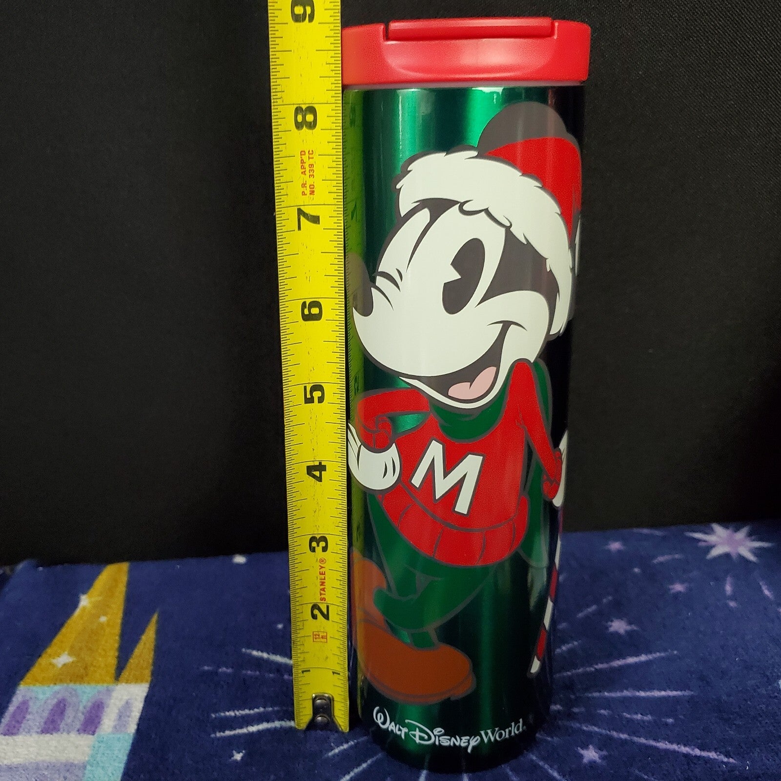 NEW 2022 Walt Disney World Parks Christmas Mickey Starbucks Metal Tumbler Cup
