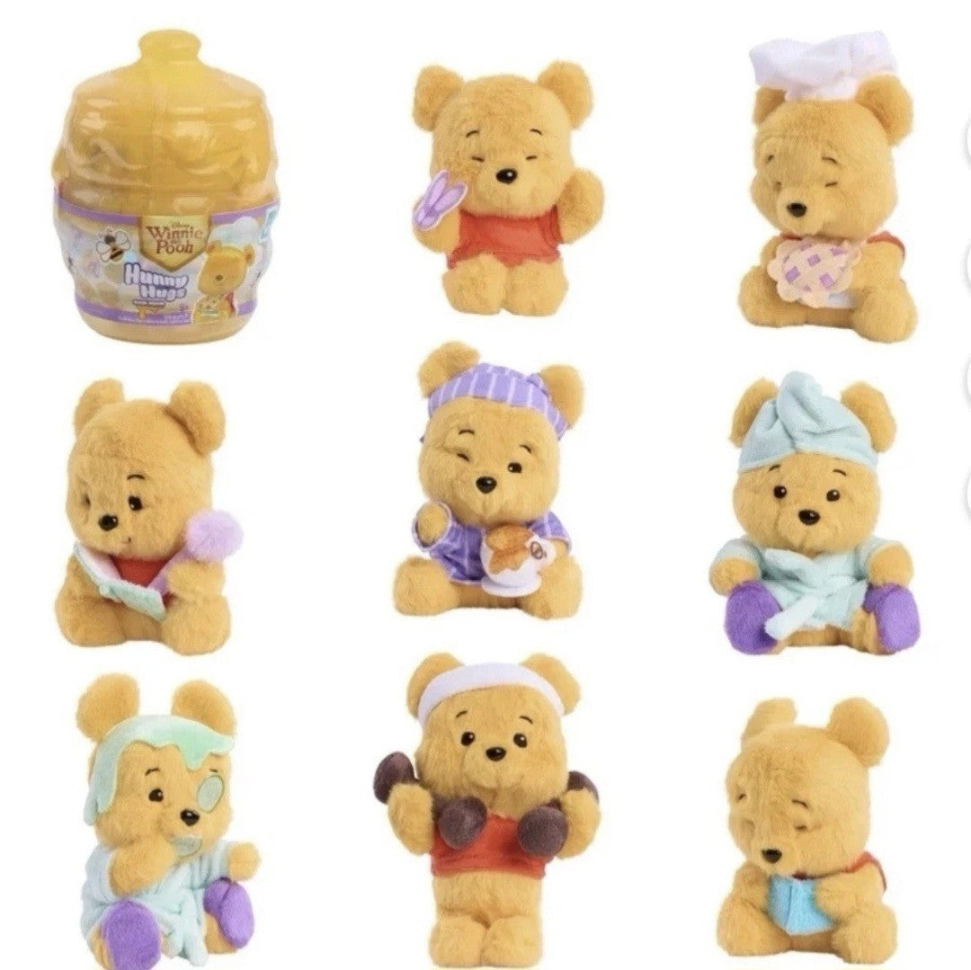 SEALED 2026 Disney World Park Winnie the Pooh Hunny Hugs Plush Blind Mystery Box
