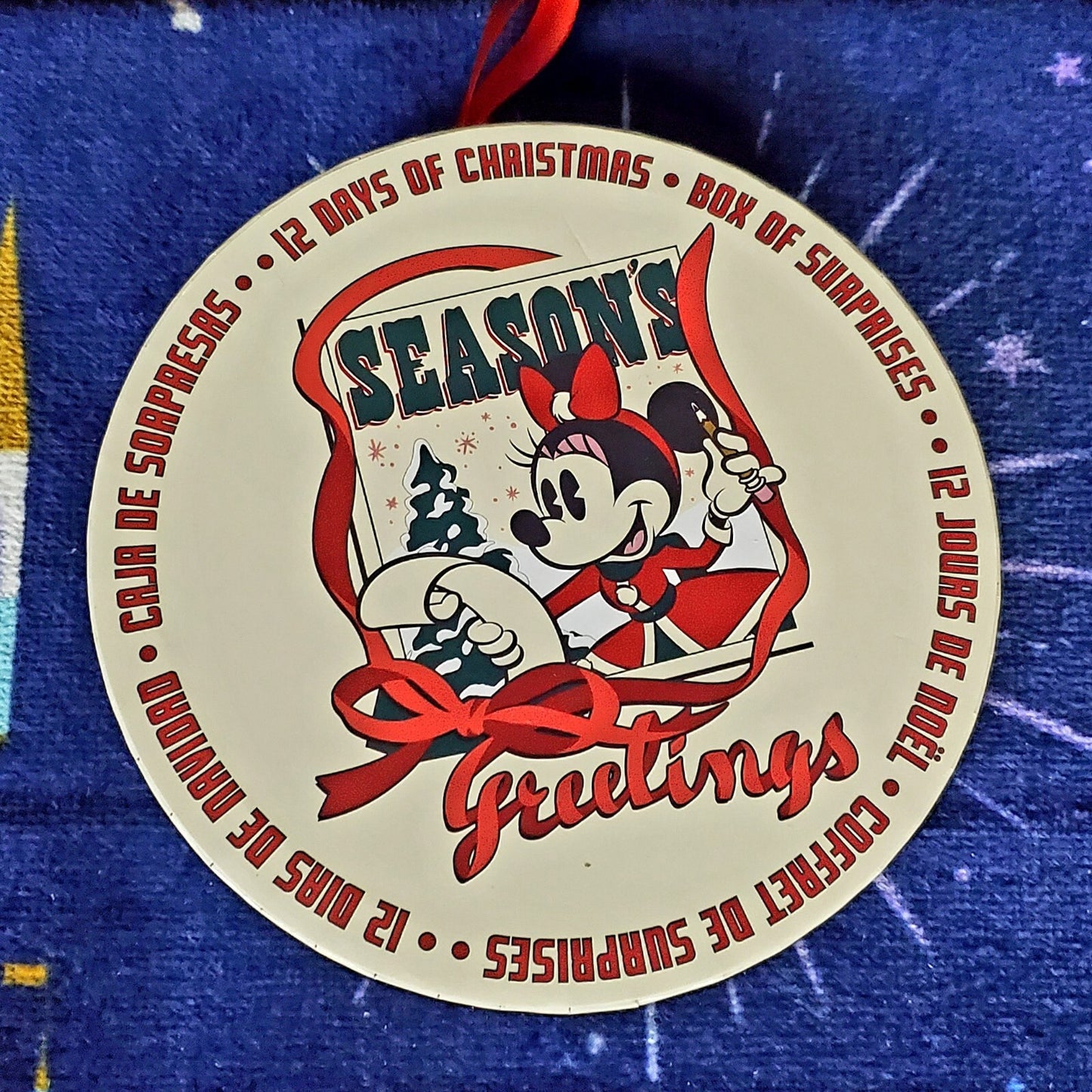 2022 Disney Parks Holiday Shop 12 Days of Christmas Countdown Charm & Earrings