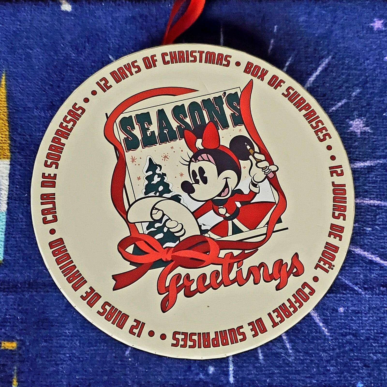2022 Disney Parks Holiday Shop 12 Days of Christmas Countdown Charm & Earrings