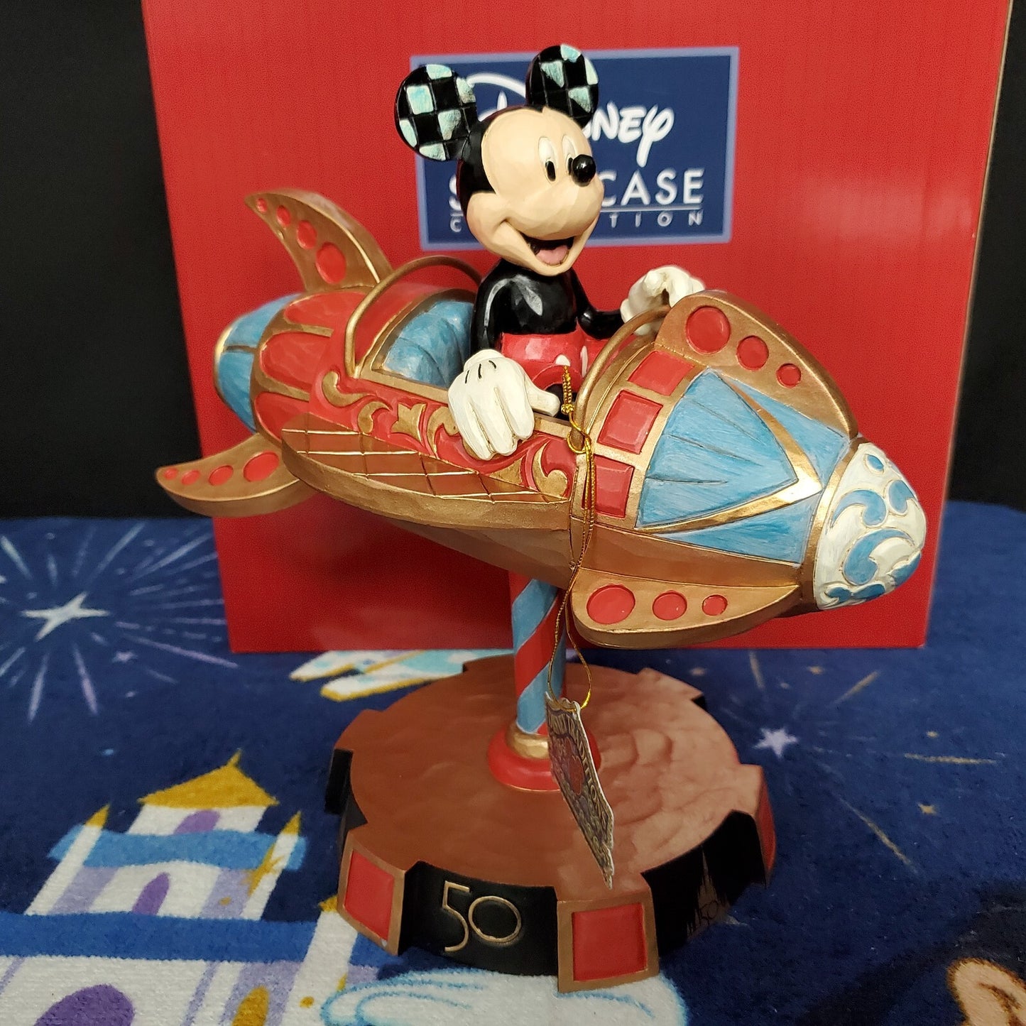 2022 Disney Parks WDW 50th Anniversary Jim Shore Mickey Astro Orbiter Figurine