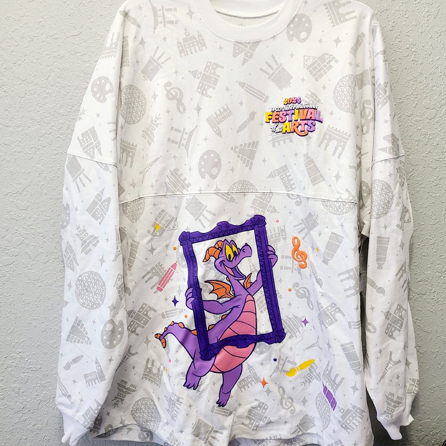 LARGE 2024 Disney Parks EPCOT Art Festival Figment Work Of Art Spirit Jersey NEW