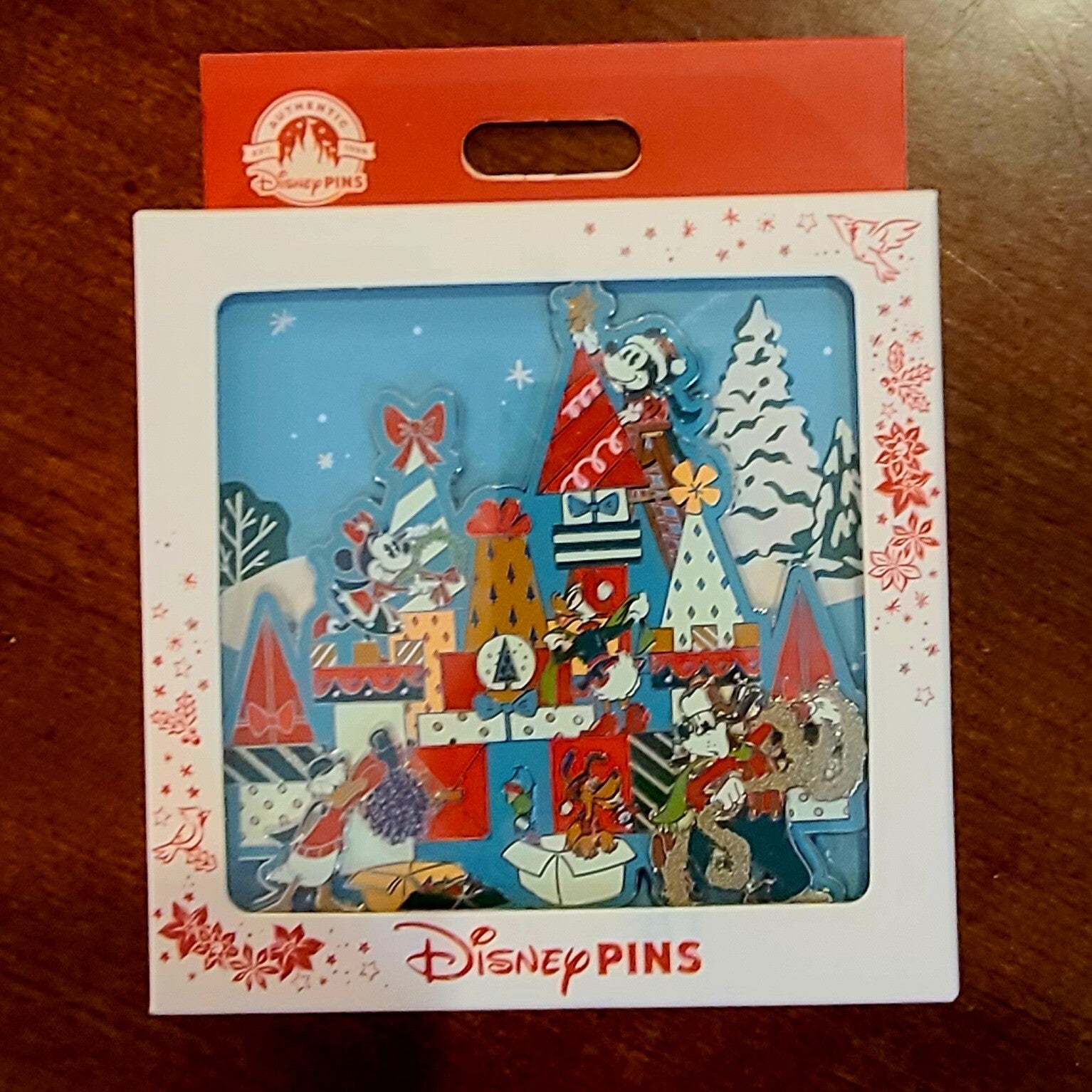 2022 Disney Parks Holidays Christmas Castle Mickey Minnie Donald Mini Jumbo Pin