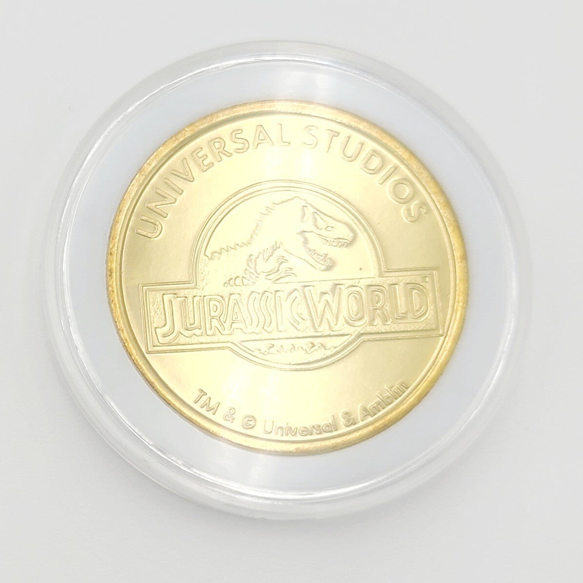 Set Of 4 Universal Studios Florida Coin Medallion 2024 Jurassic Park Dinosaur