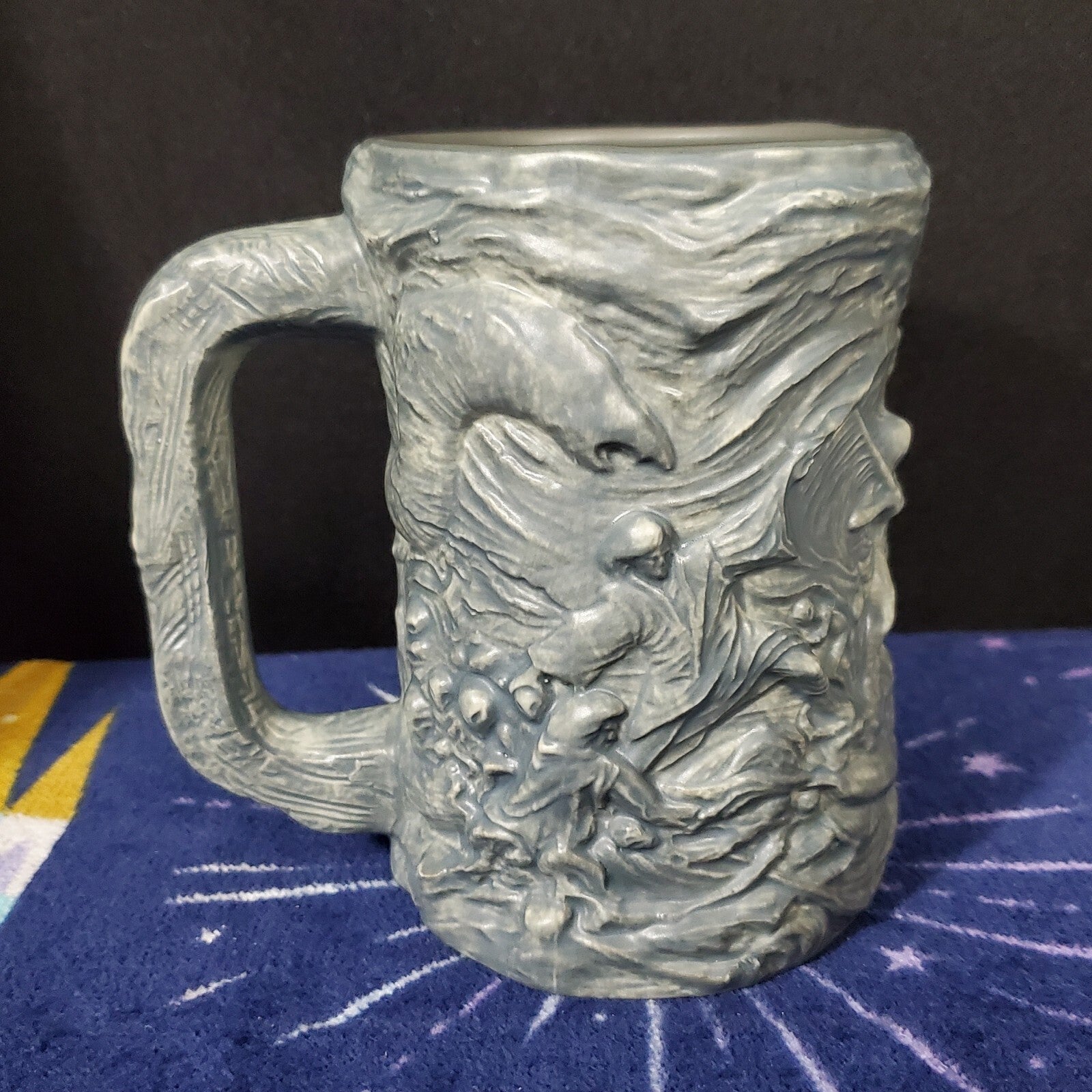 2022 Disney Parks Star Wars Galaxy’s Edge Dok Jedi Battle Scene Sculpture Mug