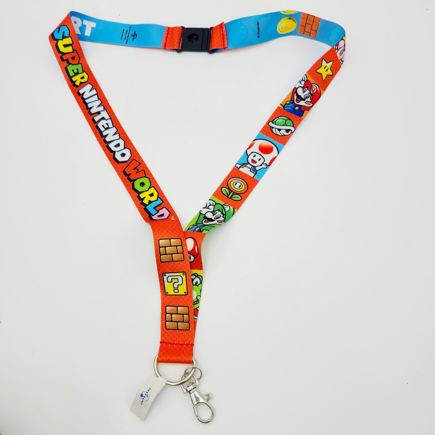 EPIC Universal Studios Hollywood Super Nintendo World Lanyard Mario Peach Luigi