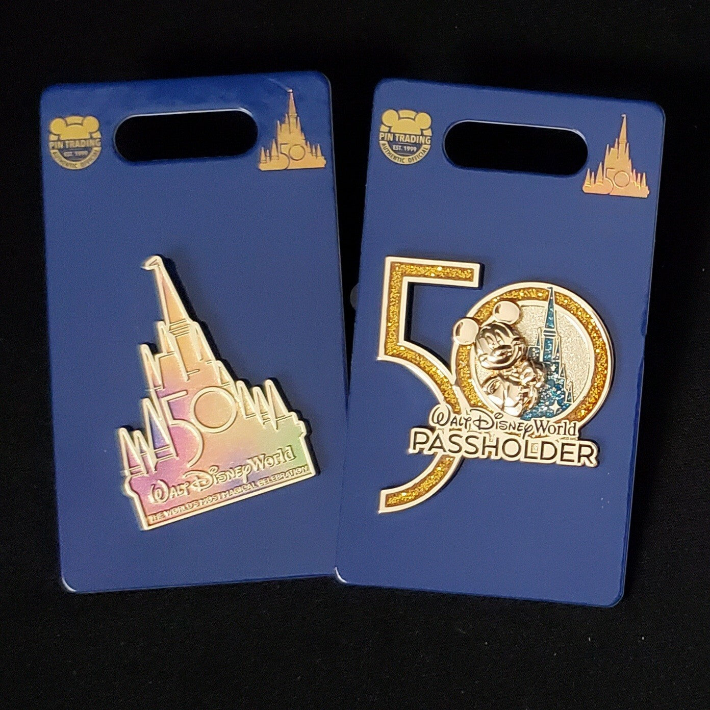 *7 Pin Set* 2021 Disney World Park 50th Anniversary Cinderella Castle Passholder