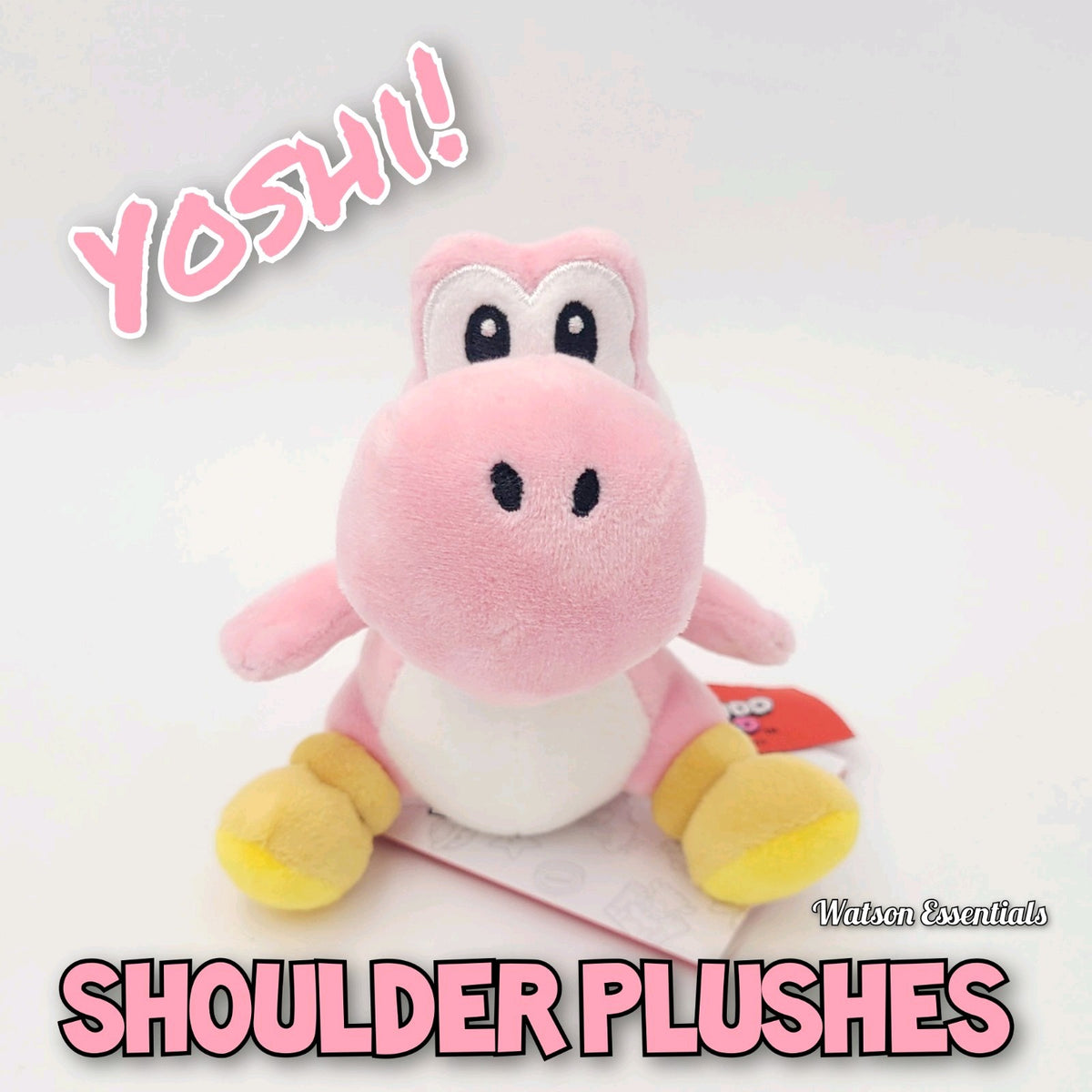Epic Universal Studios Super Nintendo World PINK Yoshi 5" Shoulder Magnet Plush