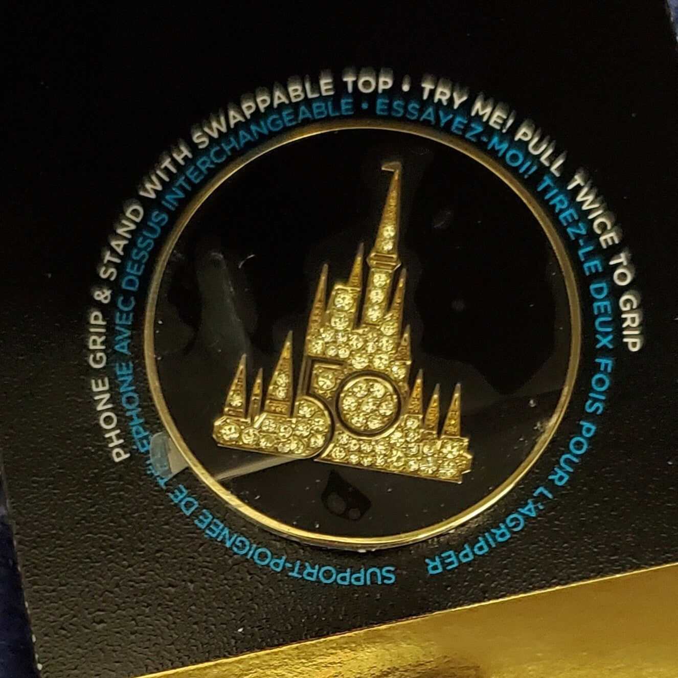 2021 Walt Disney World Parks 50th Anniversary Luxe Castle PopSocket Pop Wallet