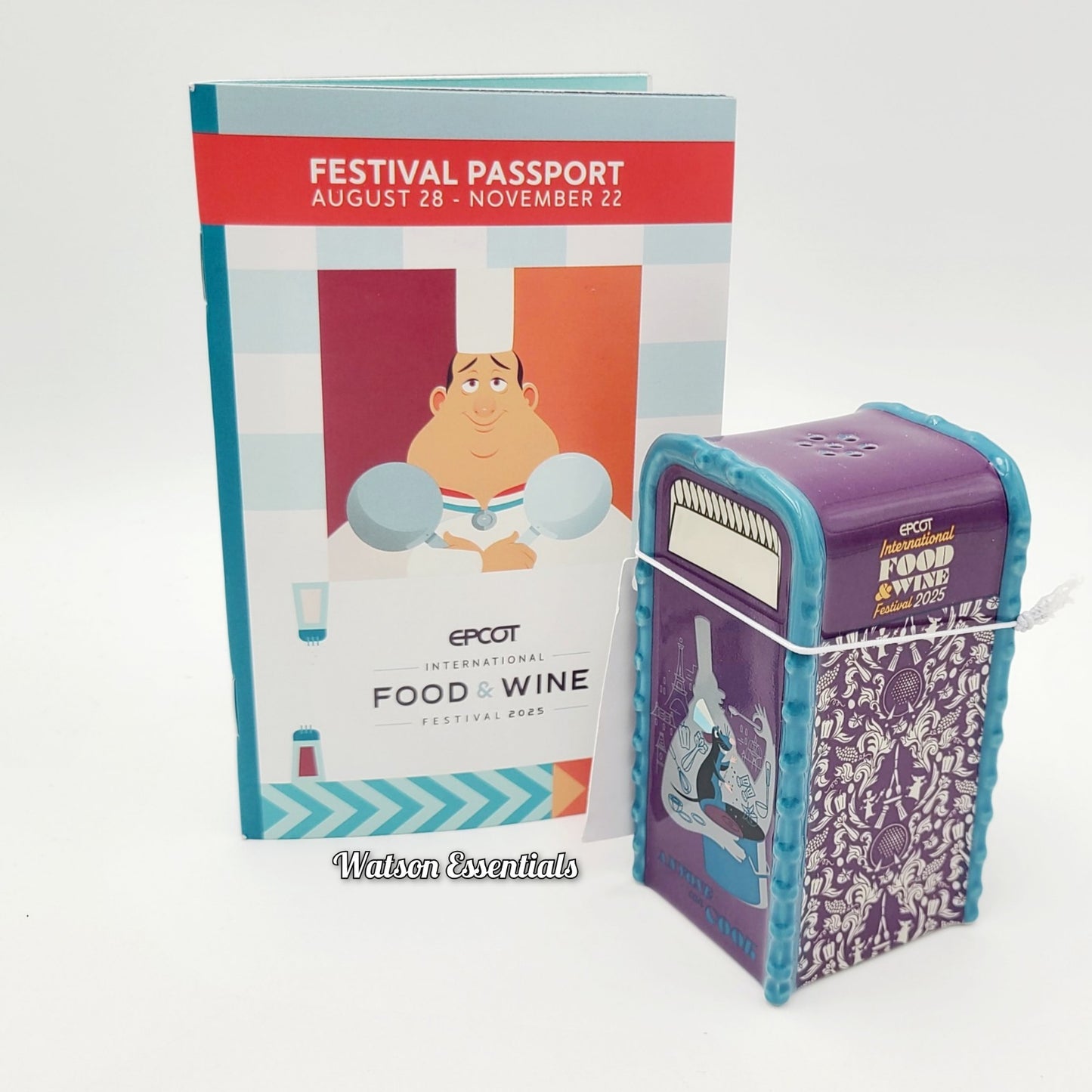 2025 Disney Parks EPCOT Food & Wine Remy Ratatouille Salt & Pepper Shaker New