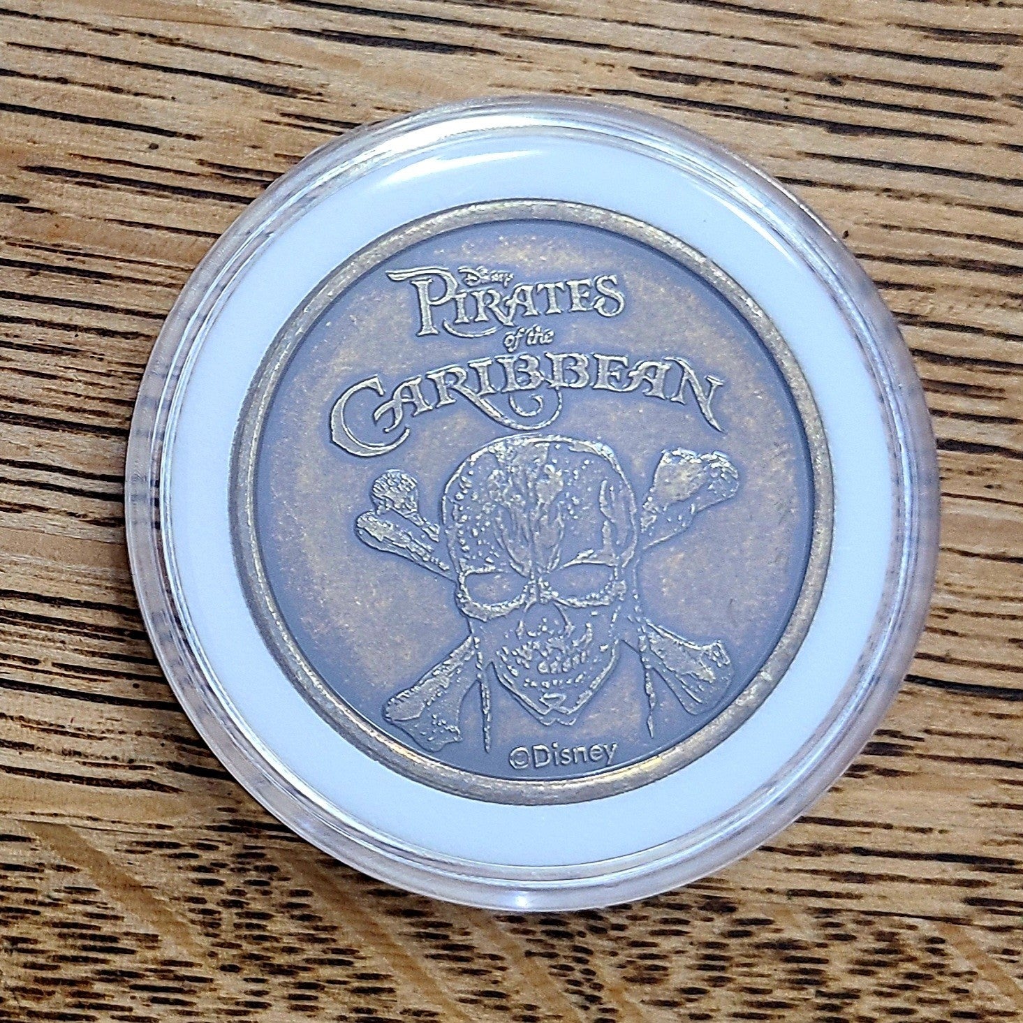 Disney Parks The Pirates of the Caribbean Bronze Medallion Mickey Coin Surrender