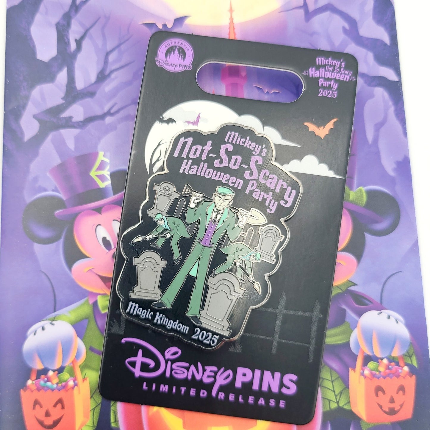 Disney Parks Grave Diggers Haunted Mansion Not So Scary Halloween Party Pin 2025