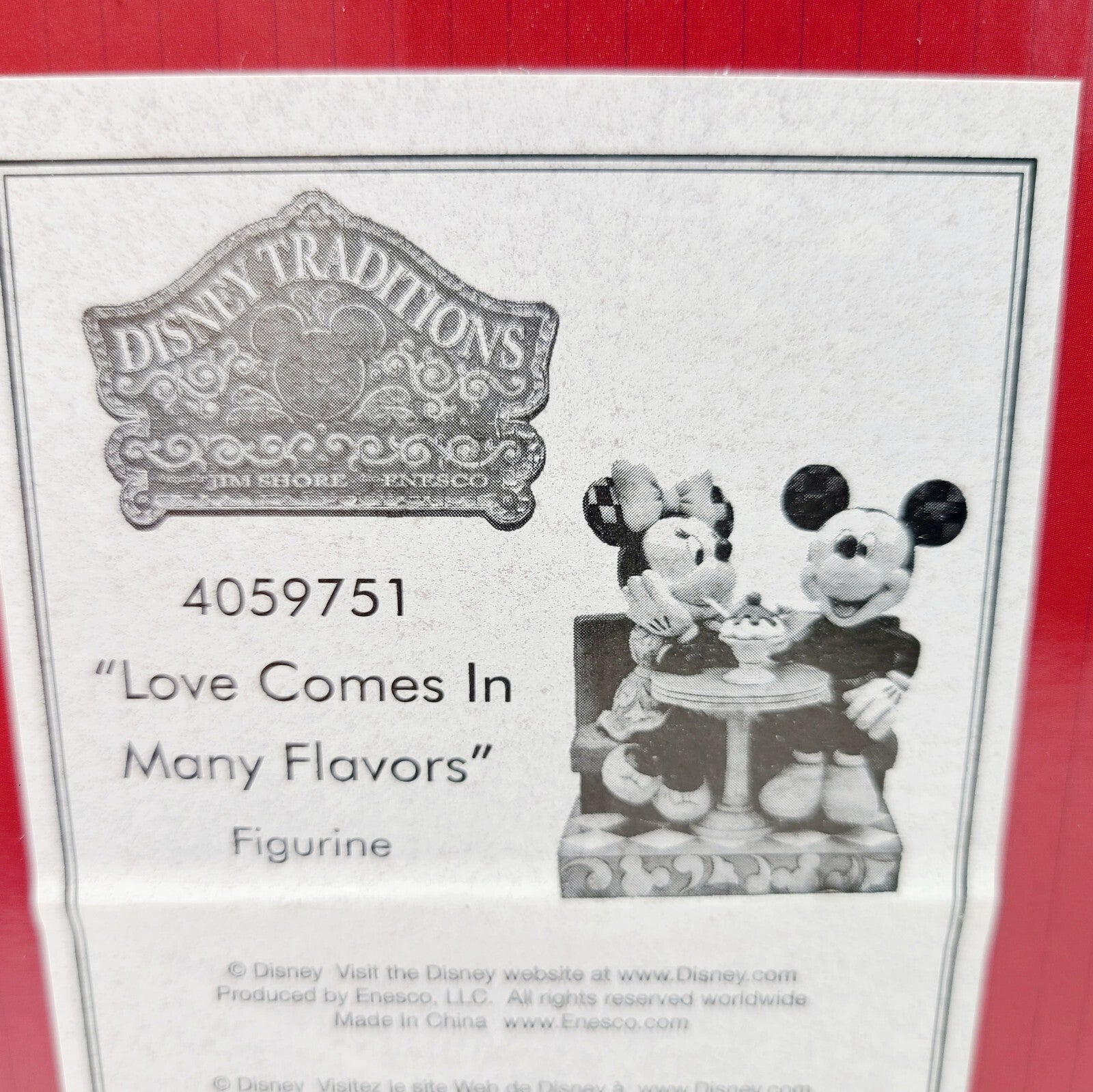NEW Disney Park Traditions Jim Shore Mickey Minnie Mouse Soda Shop Love Flavors