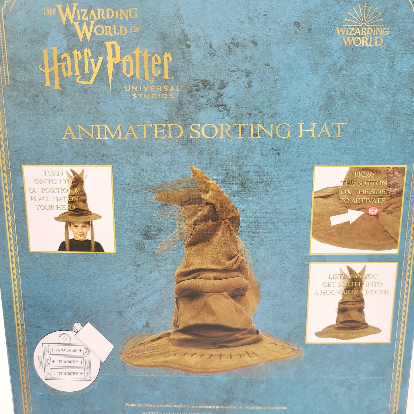 Universal Studios Wizarding World Harry Potter Animated Sorting Hat New with Box
