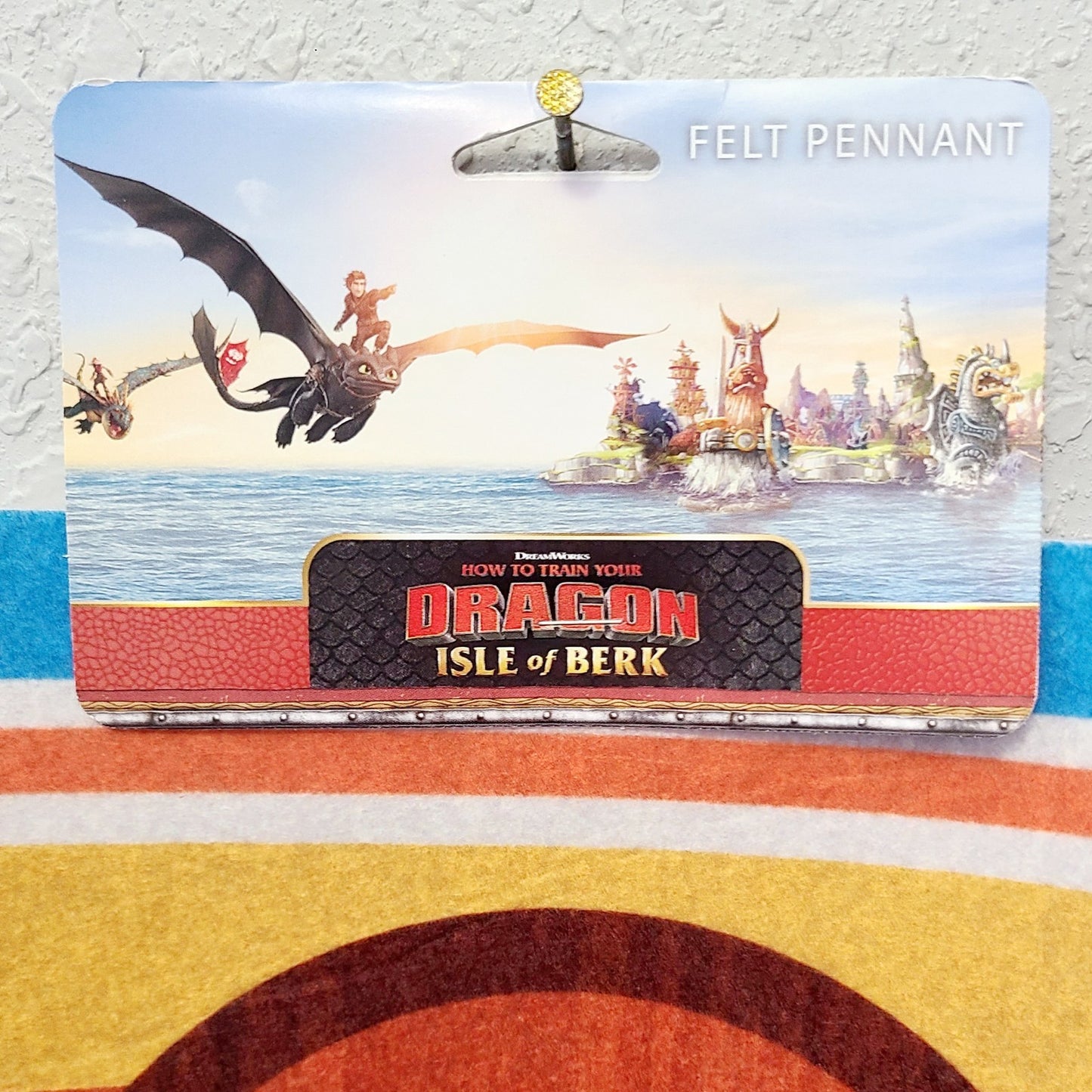 EPIC Universe How To Train Your Dragon Isle Berk Felt Pennant Universal Studios