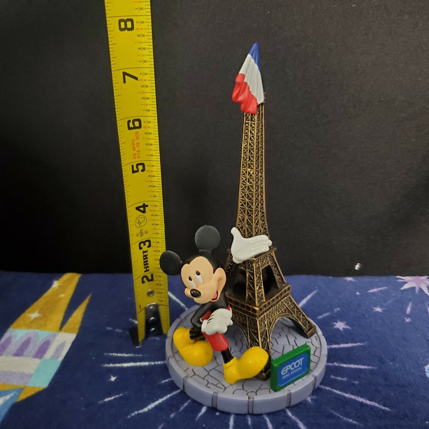 Disney Parks EPCOT France World Showcase Mickey Mouse Eiffel Tower Figurine