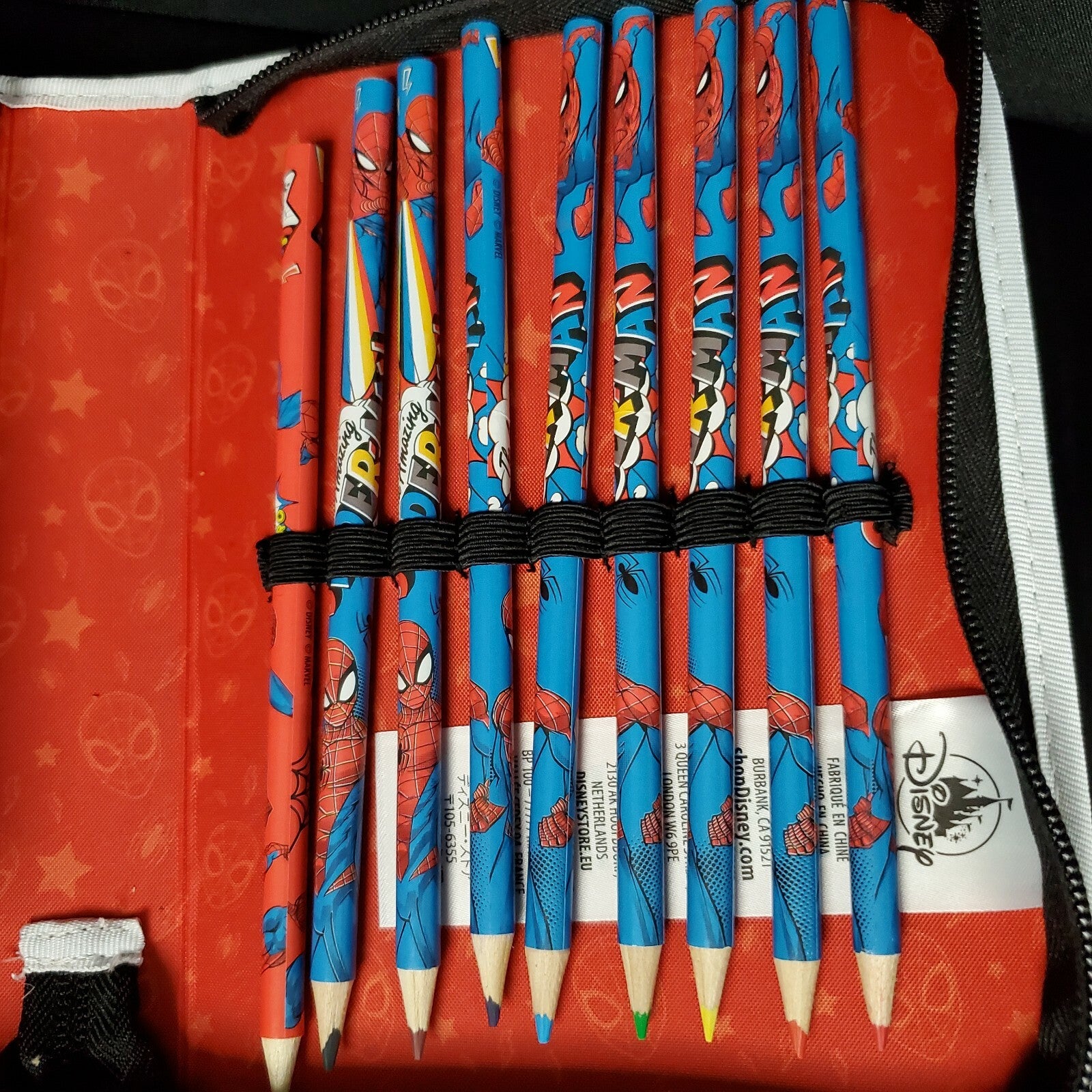 Disney Marvel Amazing Spider-Man Zip-Up Stationery Art Kit School Supplies Gift