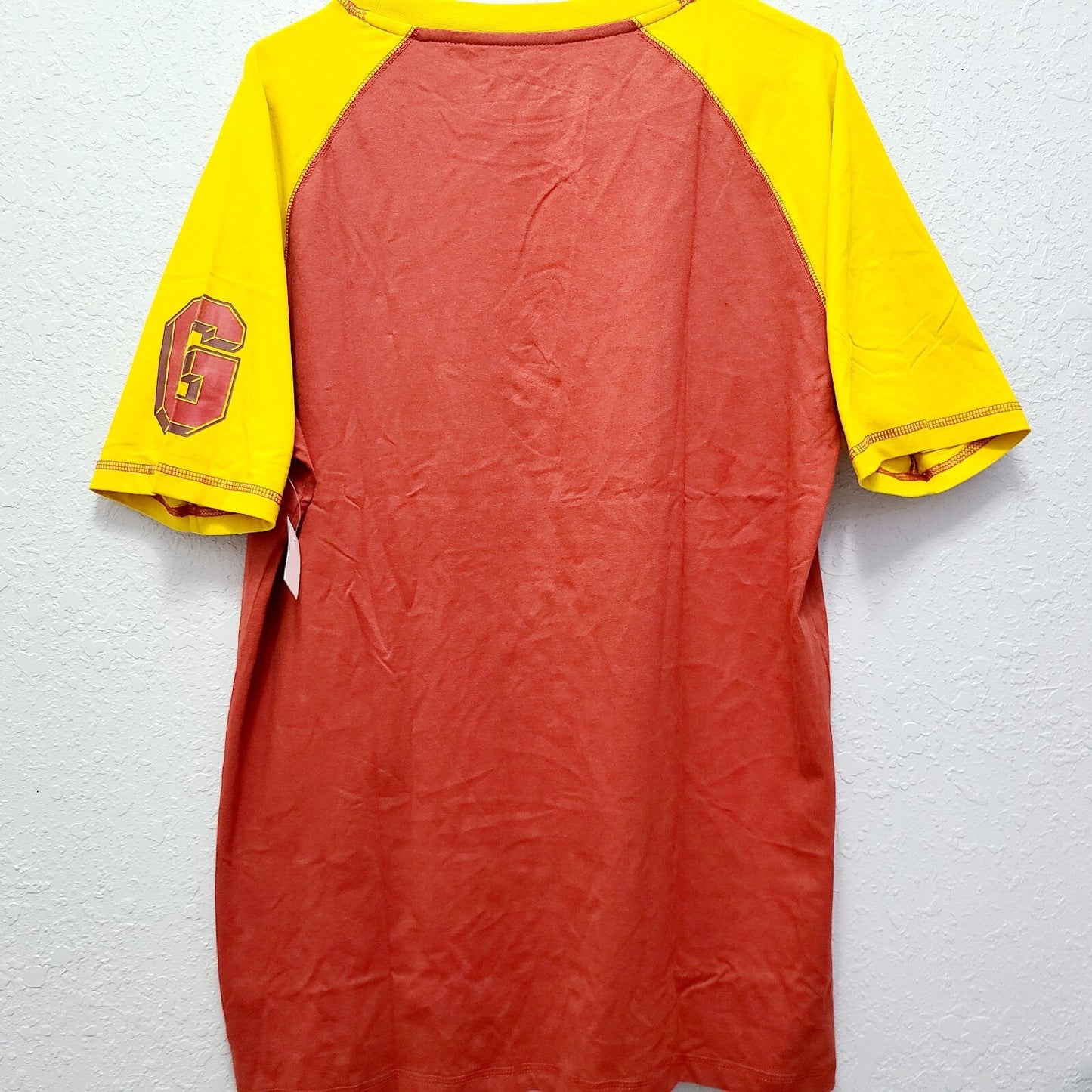 LARGE Harry Potter Universal Studios Gryffindor Team Captain Quidditch Red Shirt