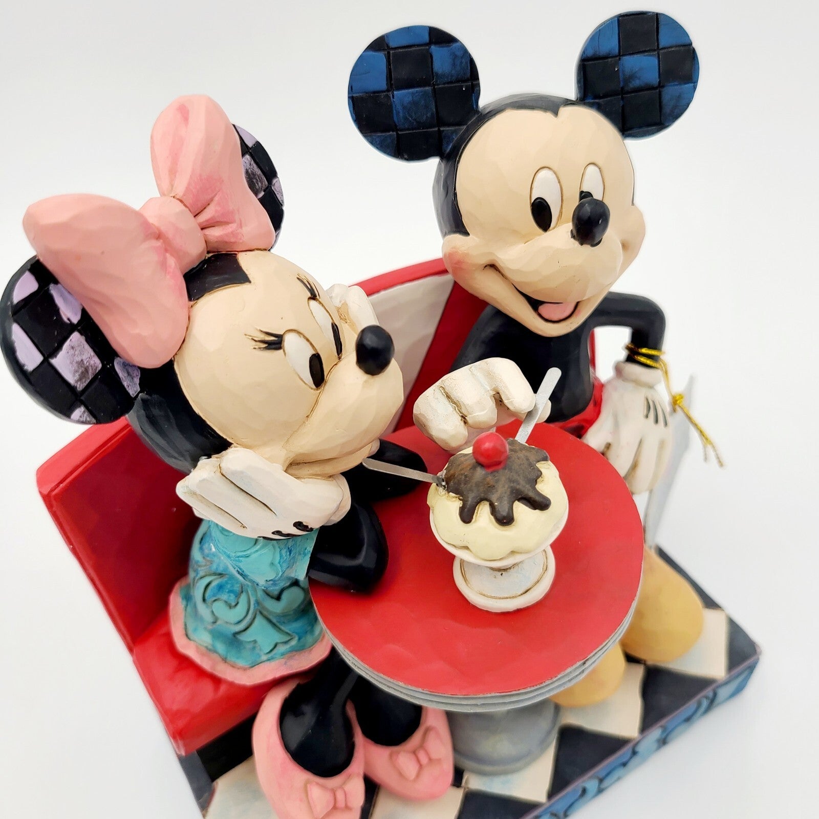 NEW Disney Park Traditions Jim Shore Mickey Minnie Mouse Soda Shop Love Flavors