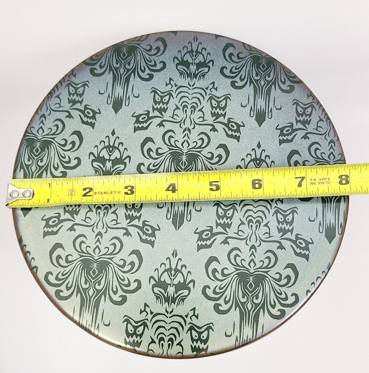 NEW Disney Parks The Haunted Mansion Gargoyle Wallpaper Porcelain Cake Stand