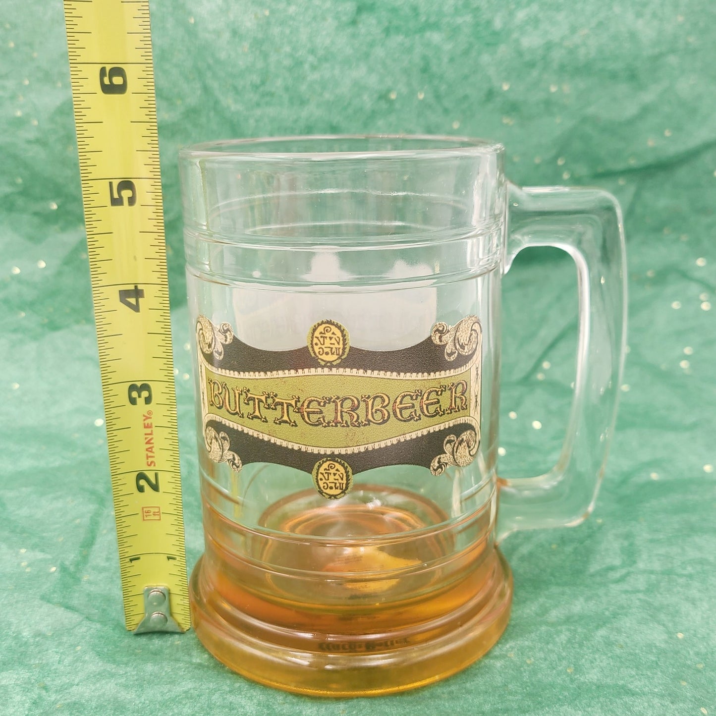 NEW Universal Studios Harry Potter Butterbeer 15 oz Glass Stein Cup 5.25" Mug