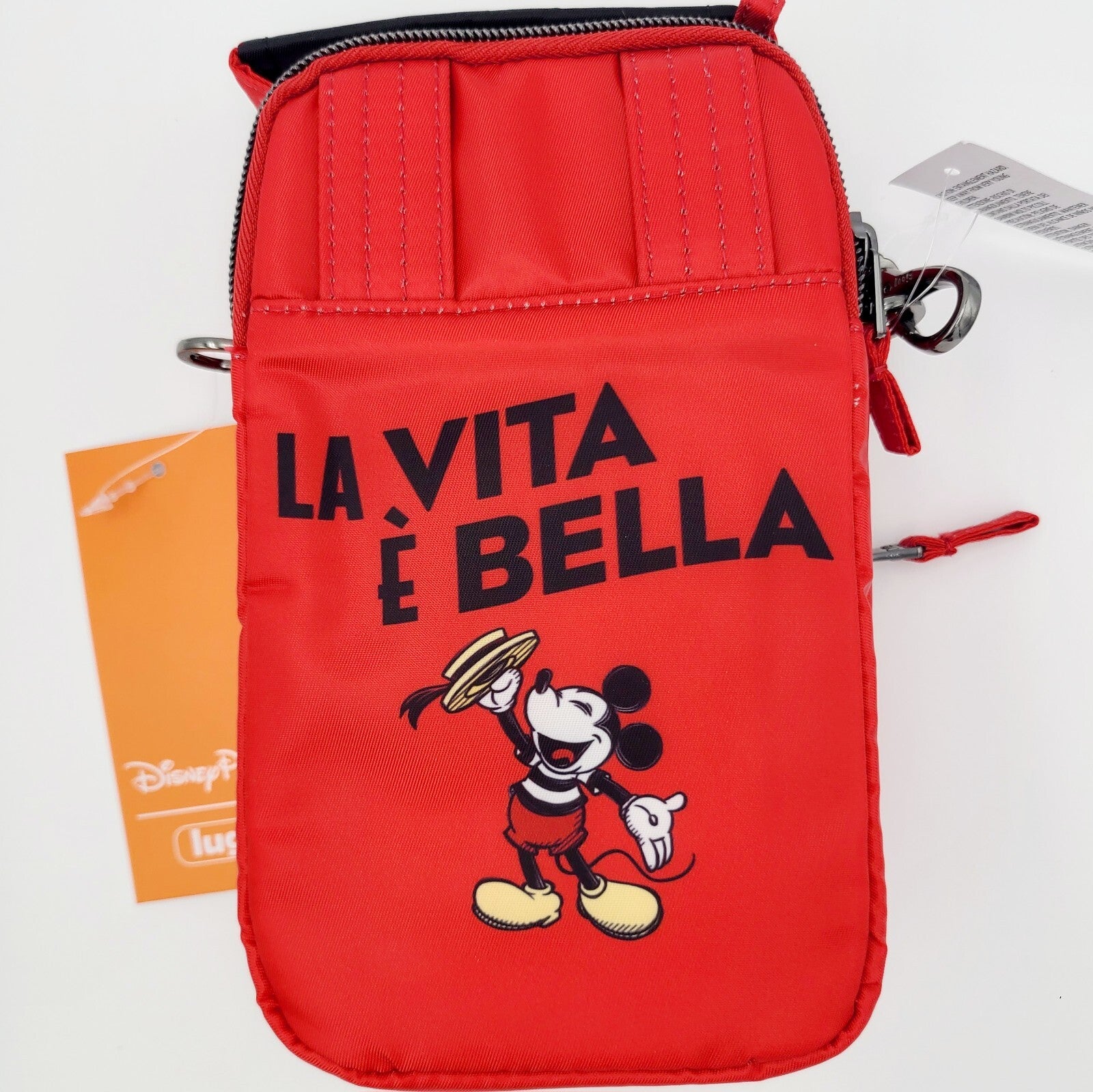 2024 Disney Parks Epcot Italy Minnie Mouse Face Lug Mini Skeeter Crossbody Bag