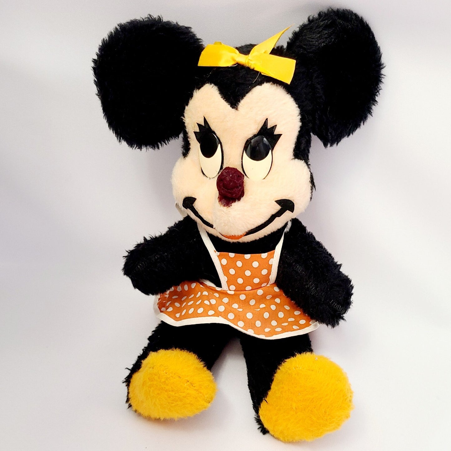 Vintage Mickey & Minnie Mouse Plush Set Walt Disney Prod. Plush California Toy