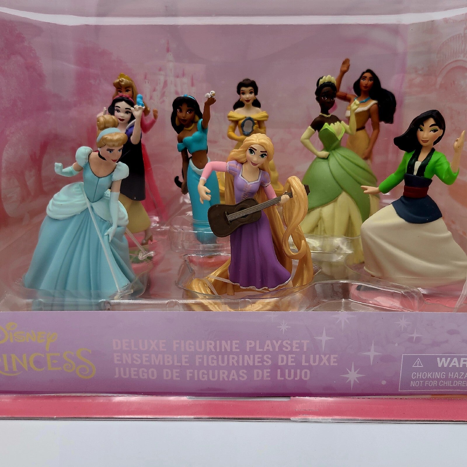 Disney Parks Princess Deluxe 9 Figurine Figure PVC Set Cake Toppers Tiana Belle