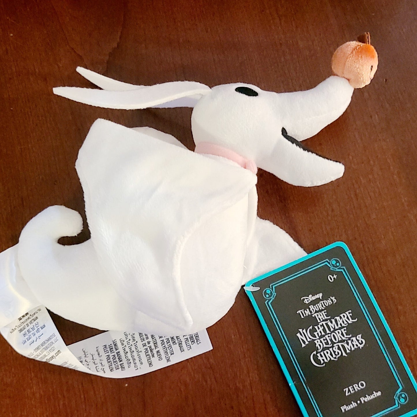 Disney Parks Zero Velour Plush Doll 9''  Nightmare Before Christmas Stuffed Toy