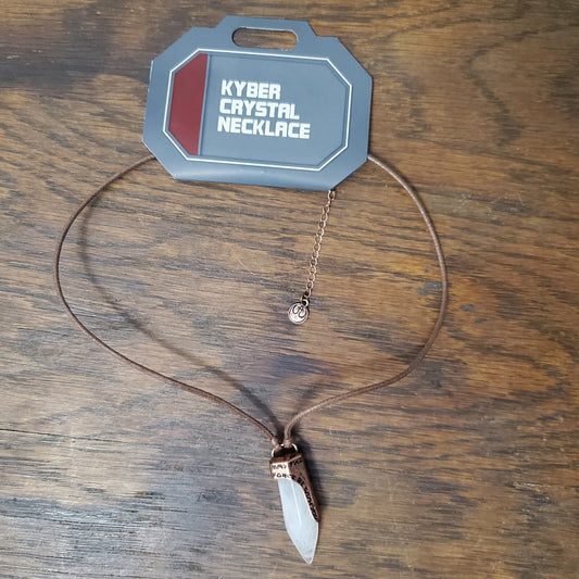 Disney World Star Wars Galaxy’s Edge White Kyber Crystal Necklace Dok-Ondar's