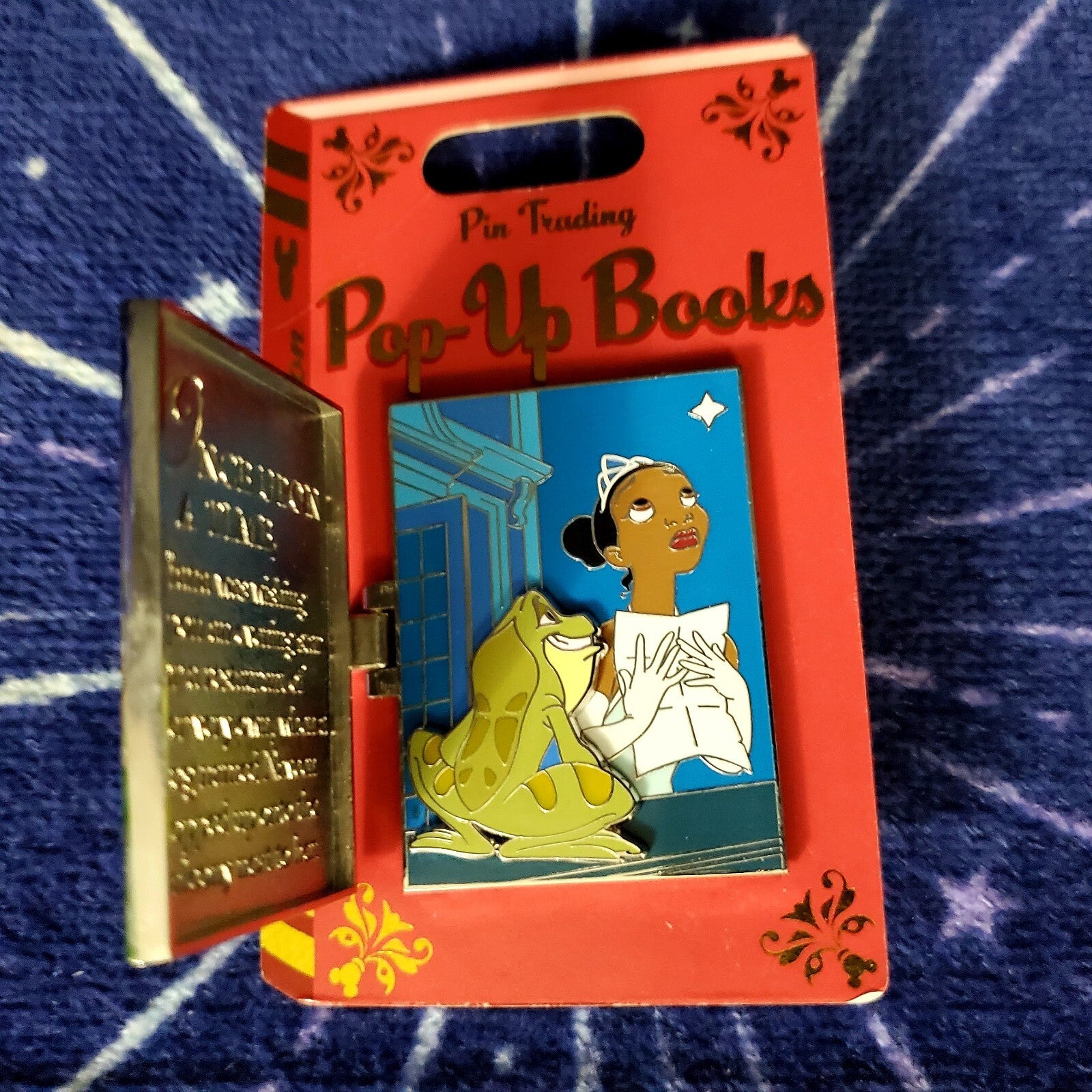 Disney Parks Pop-Up Books Princess & The Frog Limited Edition Pin of the Month
