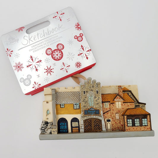 NEW Disney Parks EPCOT Norway Pavilion Frozen Ride Sketchbook Ornament Elsa Anna